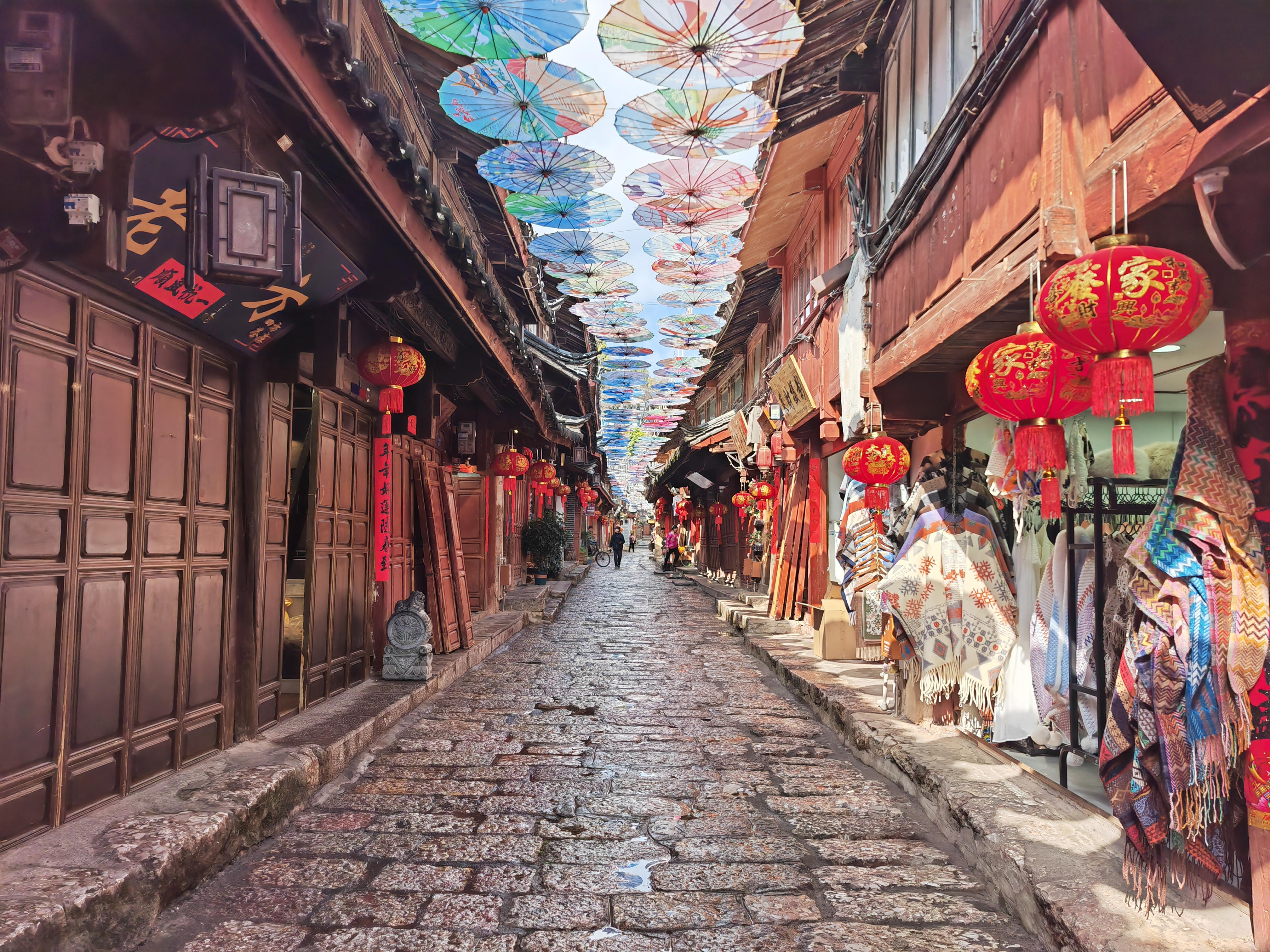 △麗江古城街景。